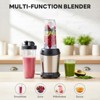 JIONJOY 800W Ice Crushing Blender Set – Home Kitchen Blender for Milkshakes, Sauces, Juices, 3 Travel Cups - 2 of 4