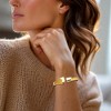 Ross-Simons 0.15 ct. t.w. Diamond Asymmetrical Cuff Bracelet in 18kt Gold Over Sterling - 2 of 4