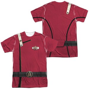 Men's Star Trek Admiral Kirk Uniform (Front Back Print) Short Sleeve Costume T-Shirt - 1 of 4