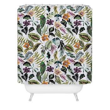 Wild Colorful Jungle Shower Curtain - Deny Designs