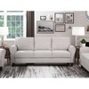 Modern Transitional Sand Hued Textured Polyester Polyester 1pc Sofa Attached Cushions Living Room Furniture - 2 of 4
