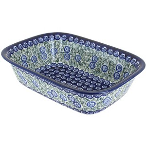 Blue Rose Polish Pottery 174 Zaklady Loaf Baker - 1 of 1