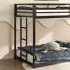 ELJGET Twin Over Twin Bunk Bed Heavy Duty Metal Bunk Bed w/ Ladder Safety Guardrails - 3 of 4