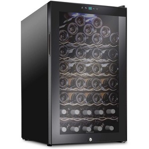 Ivation 51-Bottle Compressor Freestanding Wine Cooler Refrigerator - Black - 1 of 4