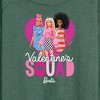 Women's - Barbie - Valentine's Squad Lightweight French Terry Wide Neck Long Sleeve Shirt - 2 of 4