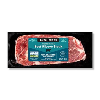 ButcherBox Grass Fed Beef Ribeye Steak - 10oz