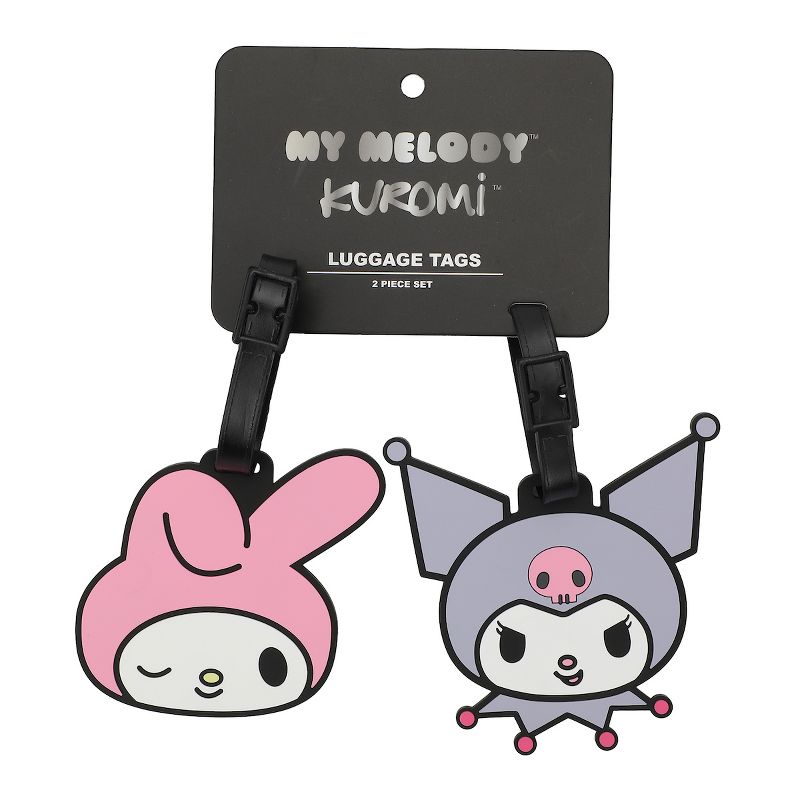 My Melody & Kuromi Luggage Tag 2-Pack - Adorable Travel Companions!, 4 of 5