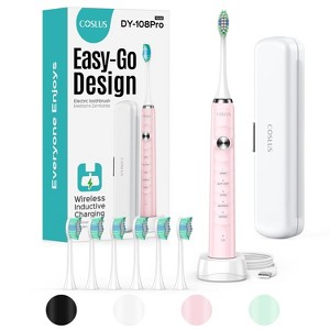 COSLUS Sonic Electric Toothbrush for Kids & Adults: 47000 VPM for Deep Cleaning Whitening with Travel Case 5 Modes for Sensitive Teeth Braces - 1 of 4