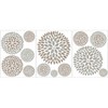 Starburst Applique Wall Tapestries - Brewster: Contemporary Geometric Floral Decals, Peel & Stick - 3 of 3