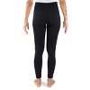 MUK LUKS Women's 4" High Waisted Fleece Lined Leggings, 2X-3X, Ebony - 2 of 4
