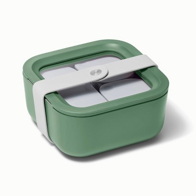 Sage Green Glass Meal Prep Container with Lid
