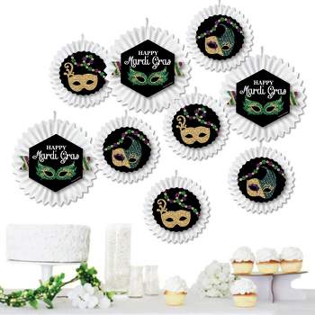 Big Dot of Happiness Mardi Gras - Masquerade Party Small Round Candy Stickers - Party Favor Labels - 324 Count