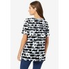 Woman Within Women's Plus Size Perfect Printed Short-Sleeve Crewneck Tee - 3 of 4