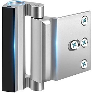 DOMETOUR Home Security Door Reinforcement Lock, Child Proof, 8 Screws, Withstands 800 lbs, for Inward Swinging Front Doors, Bedroom, Patio - 1 of 4