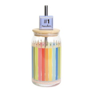 Garven Teacher Pencil Tumbler Straw - 1 of 4