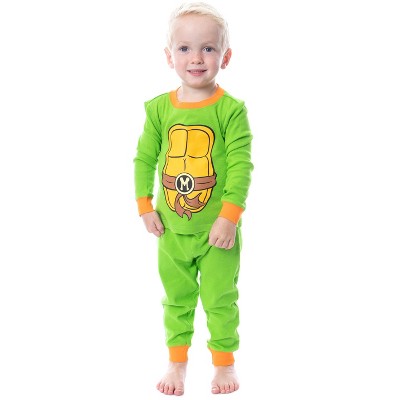 Nickelodeon Toddler Boys' Teenage Mutant Ninja Turtles Costume Pajama Set  (2T) Green