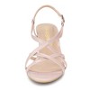 Allegra K Women's Slingback Strappy Kitten Buckle Stiletto Heel Sandals - 2 of 4