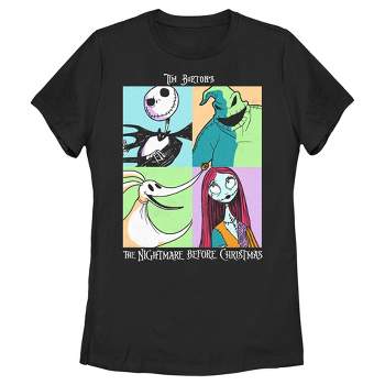 Women's The Nightmare Before Christmas Group Character Portraits T-Shirt