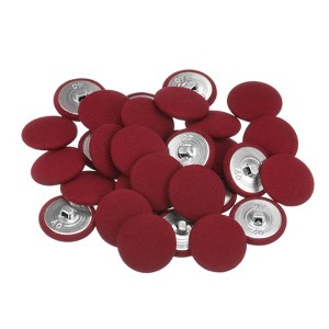 Unique Bargains Suit Dress Blouse Aluminum Fabric Cloth Covered Sewing Buttons 30 Pcs - 1 of 4