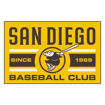 MLB San Diego Padres 19"x30" Swinging Friar Logo Uniform Rug