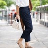 Amaryllis Women's Drawstring Wide-Leg Crop Pants Lightweight Relaxed Fit Versatile Everyday Style with Pockets - 4 of 4