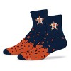 MLB Houston Astros Adult Quarter Socks: Cushioned Heel & Toe, Knit Fabric - 2 of 3
