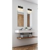 Fontaine 2-Bulb Glass Vanity Light - Dimmable, Damp Rated, Elegant Design for Bathroom - 3 of 4