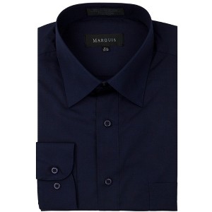 Classic Regular Fit Long Sleeve Point Collar Dress Shirt - 1 of 4