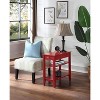 HomeStock Belmont Three Tier End Table with Hidden Storage Drawer and Open Shelves, Compact Transitional Side Table for Living Room Storage - 3 of 4