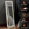 3 Color Lighting Mirror with LED Lights, 60"x16" Lighted Floor Standing Mirror with Stand - 3 of 4