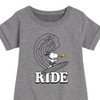 - Peanuts - Snoopy's Wave Ride Graphic Short Sleeve Fleece Dress - 2 of 4