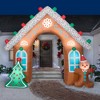 Gemmy Christmas Airblown Inflatable Gingerbread Archway, 8.5 ft Tall, Multi - 2 of 2
