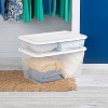 90qt Clear Storage Box White - Room Essentials™ : Target