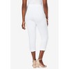 Jessica London Women's Plus Size Stretch Cotton Cuff-Button Capri Legging - 3 of 4