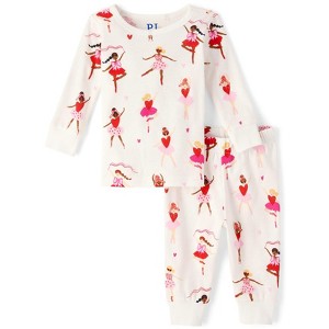The Children's Place Baby Girls Long Sleeve Ballerina Snug Fit Cotton Pajamas - 1 of 4