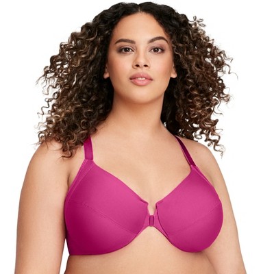 Glamorise Womens Magiclift Natural Shape Support Wirefree Bra 1010 Red  Violet 50dd : Target