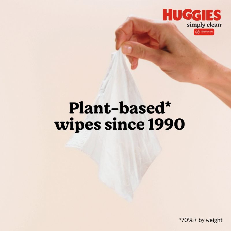 Huggies Simply Clean Unscented Baby Wipes 11 Flip-Top Packs (704ct), 4 of 12
