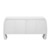 Maliang U-Style 4-Door Storage Cabinet with Curved Legs, for Hallways, Entrances, and Living Rooms - 3 of 4