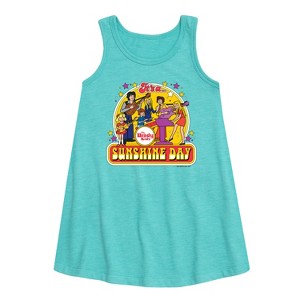 - The Brady Bunch - The Brady Kids Graphic Sleeveless Aline Dress - 1 of 3