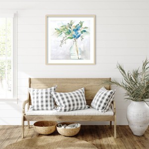 Amanti Art Eucalyptus Vase Navy I by Cynthia Coulter Framed Wall Art Print - 1 of 4