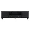 HDZNVF 70.9 inch Modern TV Stand for TVs up to 80 Inches, Entertainment Center with Open Compartment, Black - 3 of 4