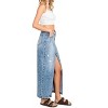 Women's Melissa Destroyed Rigid Maxi Skirt With Split Hem - Petra153 - 2 of 4
