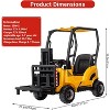 12V Kids Ride On Forklift Car with Tent, Electric Ride On Construction Car Toy for Toddles with Remote Control, 2 Speeds, Music - 2 of 4