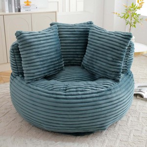 Corduroy Bean Bag Couch Oversized High Back,Bean Bag Sofa Chair with Filler for Living Room Bedroom,Large Bean Bag Chair for Gaming Home-Koiai - 1 of 4