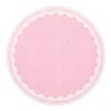 Scalloped Pattern Rugs for Living Room Bedroom Soft Non Slip Low Pile Throw Carpet Washable Foldable Area Rug - 4 of 4