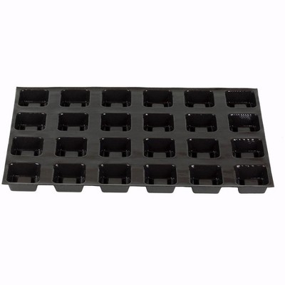 Flexipan® 24 Square Savarin Mold 2.7"x2.7"Mold, Non-Stick, Handcrafted in France Since 1965, Trusted by Chefs, Food Safe Certified