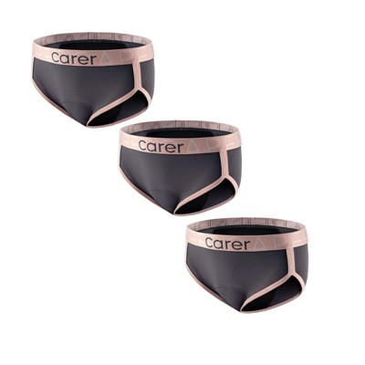 CARER Period Underwear for Women Girl Leak-proof Panties for Women Incontinence Menstrual Hipster - Mild Absorbency (Black) S