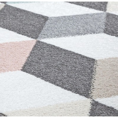 Earl Grey 8' x 10' Geometric Gray Synthetic Area Rug