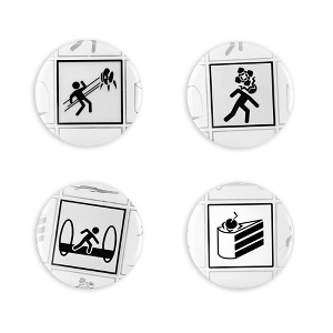 Crowded Coop, LLC Portal 2 4-Piece Magnet Set - 1 of 4