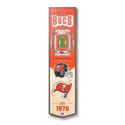 8 x 32 NFL Tampa Bay Buccaneers 3D Stadium Banner